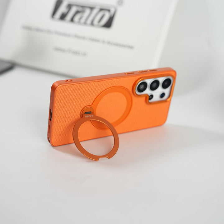 FRATO Samsung S26 Ultra Galaxy S26 Ultra Dotted Rotating Metal Stand Case