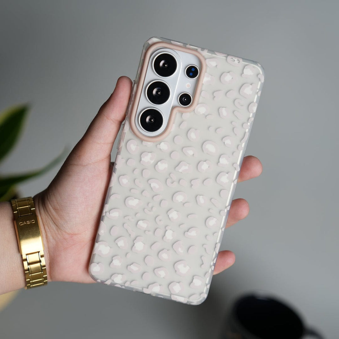 FRATO Samsung S26 Ultra Galaxy S26 Ultra frosted Cream Leopard Spots Case