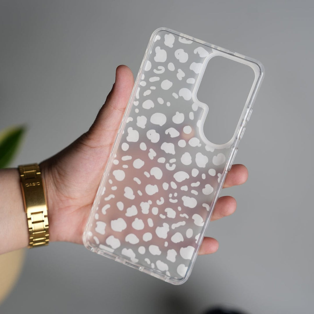 FRATO Samsung S26 Ultra Galaxy S26 Ultra frosted Cream Leopard Spots Case