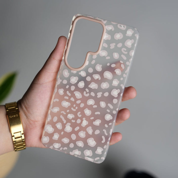 FRATO Samsung S26 Ultra Galaxy S26 Ultra frosted Cream Leopard Spots Case