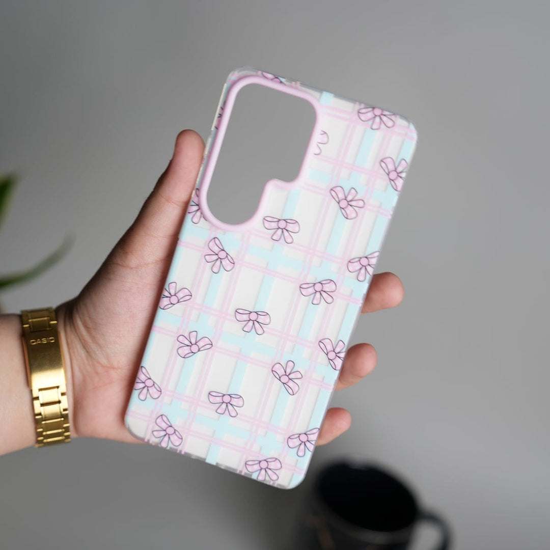 FRATO Samsung S26 Ultra Galaxy S26 Ultra frosted Cream Small Bow Design Case