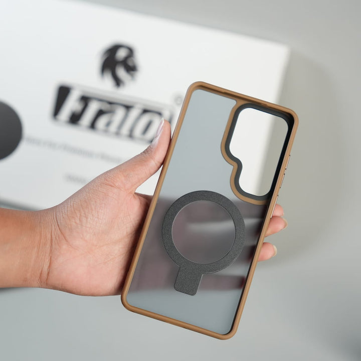 FRATO Samsung S26 Ultra Galaxy S26 Ultra Frosted Ring Stand Case | Raised Camera Guard Matte Protective Cover