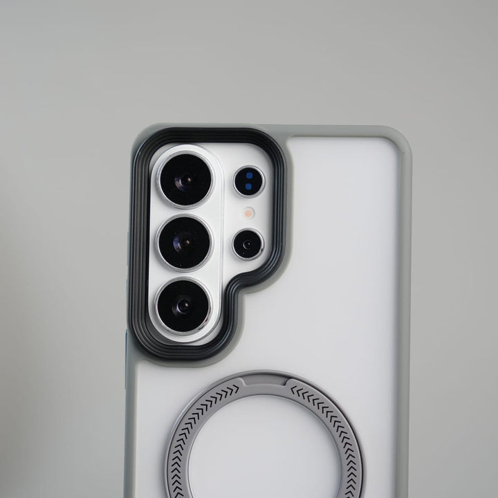 FRATO Samsung S26 Ultra Galaxy S26 Ultra Frosted Ring Stand Case | Raised Camera Guard Matte Protective Cover