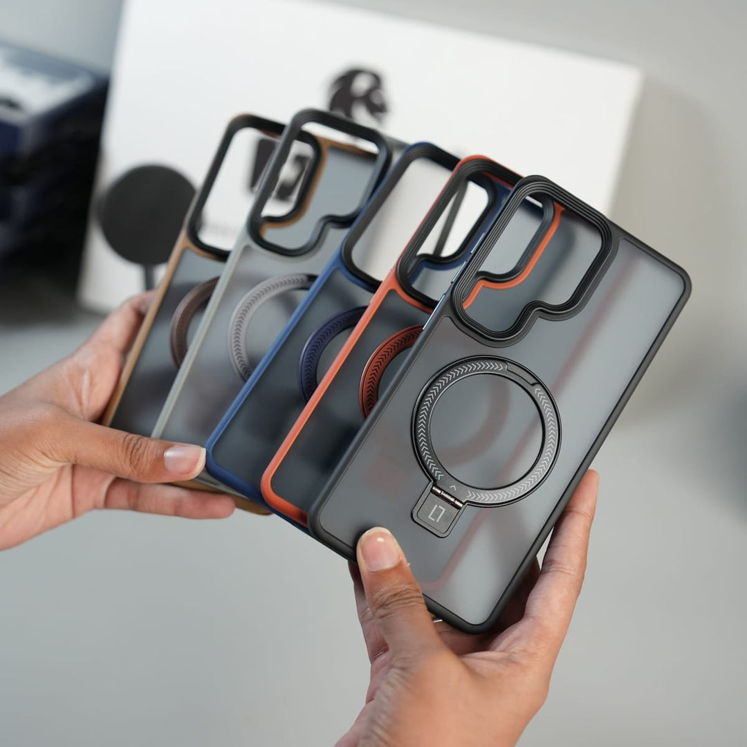 FRATO Samsung S26 Ultra Galaxy S26 Ultra Frosted Ring Stand Case | Raised Camera Guard Matte Protective Cover