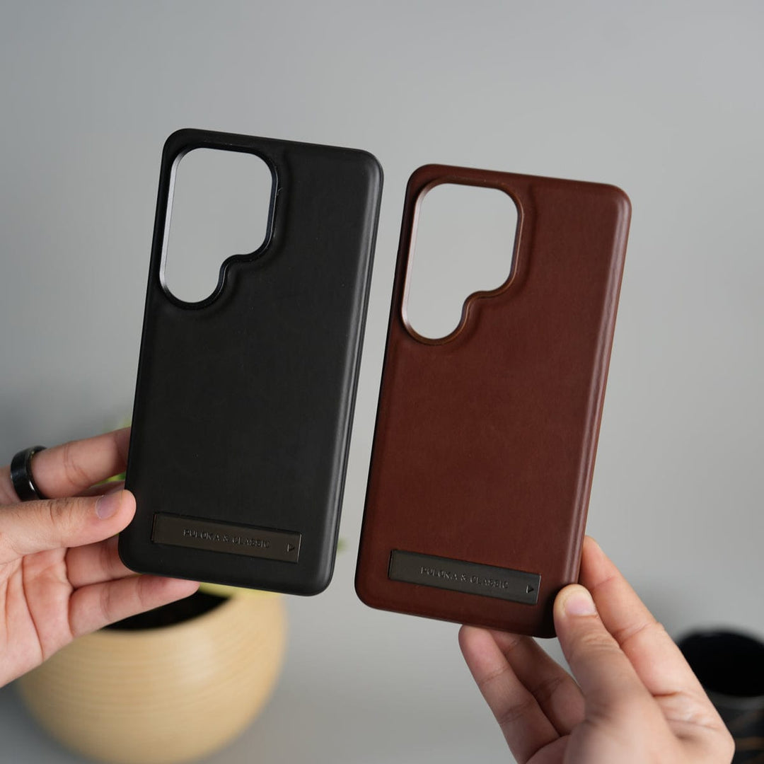 FRATO Samsung S26 Ultra Galaxy S26 Ultra Full PU Leather Inbuilt Metal Stand Case Cover