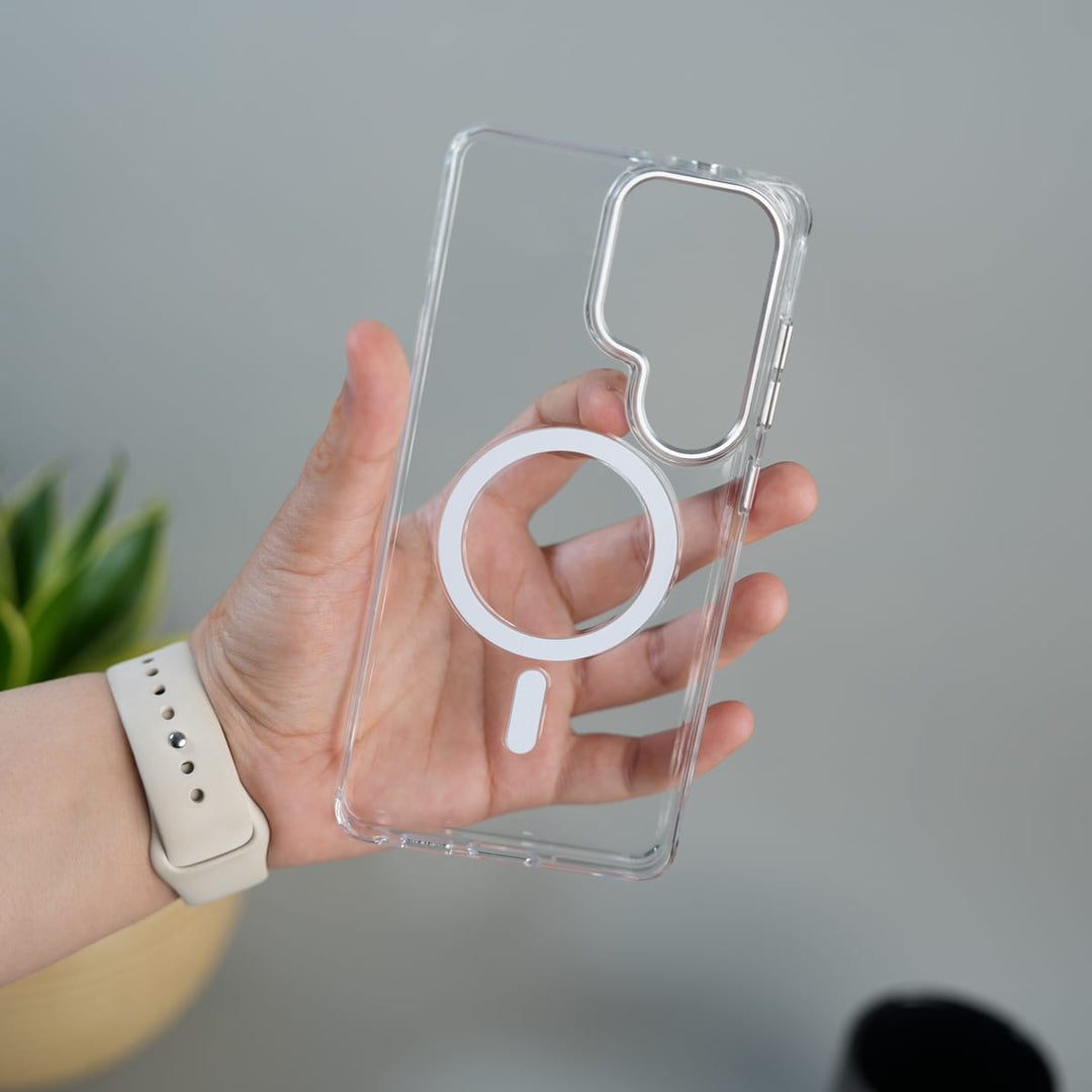 FRATO Samsung S26 Ultra Galaxy S26 Ultra High Quality Anti Yellowing Cristal Case Strong MagSafe Cover