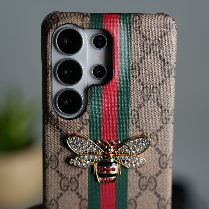 FRATO Samsung S26 Ultra Galaxy S26 Ultra Luxury 3D BEE Stripe Design Case Cover