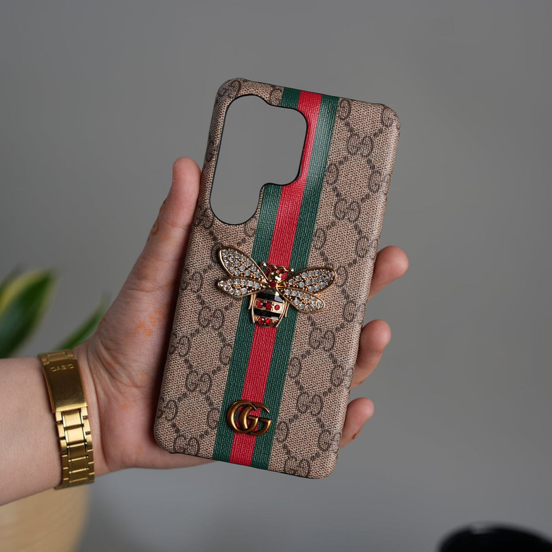 FRATO Samsung S26 Ultra Galaxy S26 Ultra Luxury 3D BEE Stripe Design Case Cover