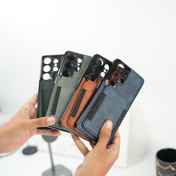 FRATO Samsung S26 Ultra Galaxy S26 Ultra Magnetic PU Leather Wallet Case with Detachable Card Holder