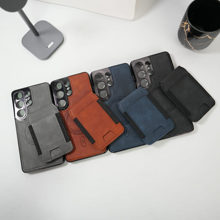 FRATO Samsung S26 Ultra Galaxy S26 Ultra Magnetic PU Leather Wallet Case with Detachable Card Holder