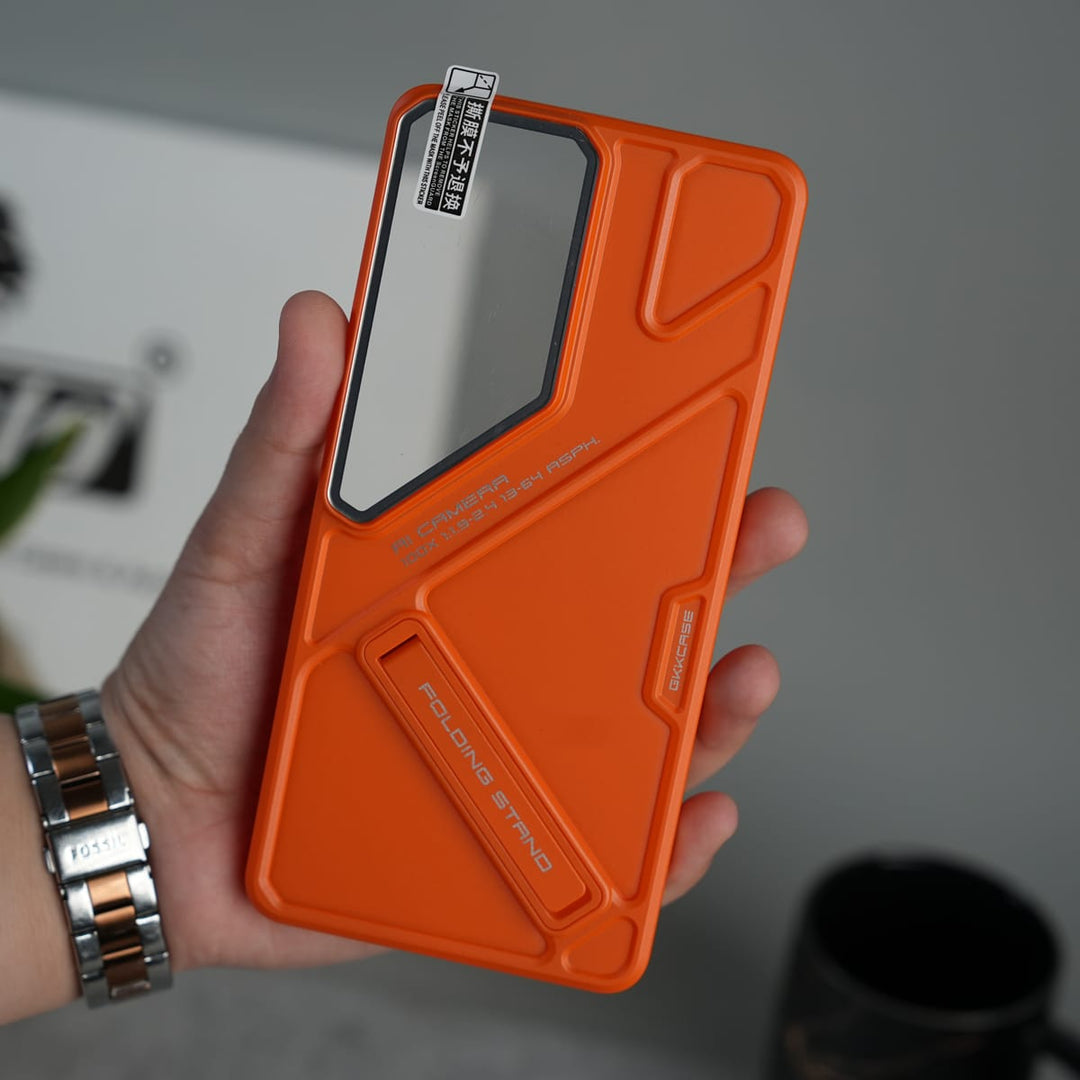 FRATO Samsung S26 Ultra Galaxy S26 Ultra Matte Hard PC Stand Ultra Thin Lens Protection Back Case