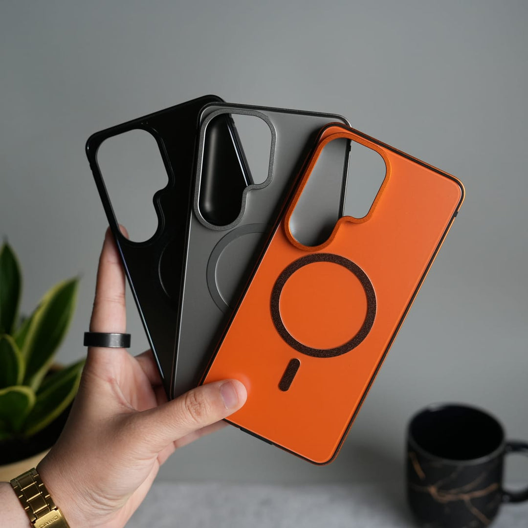 FRATO Samsung S26 Ultra Galaxy S26 Ultra Matte Metallic Finish with Aluminium Frame | MagSafe Cover