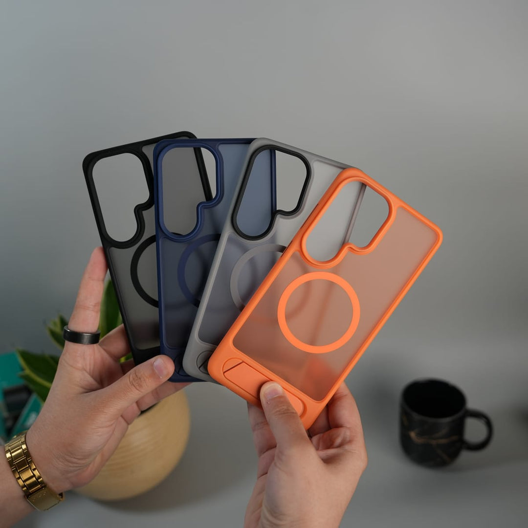 FRATO Samsung S26 Ultra Galaxy S26 Ultra Matte Transparent MagSafe Kickstand Case | Shockproof & Clear Back Cover