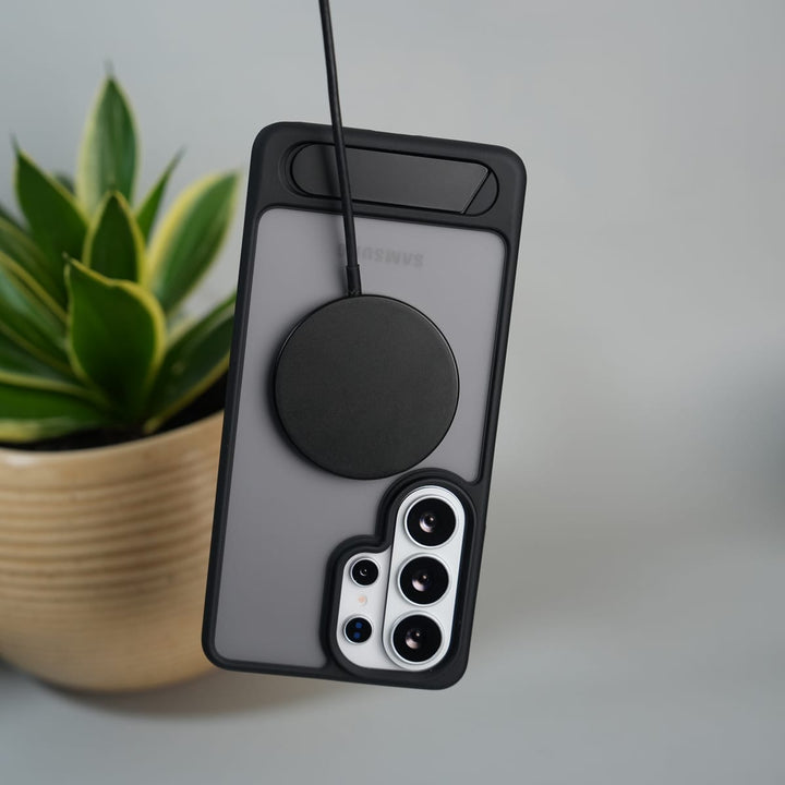 FRATO Samsung S26 Ultra Galaxy S26 Ultra Matte Transparent MagSafe Kickstand Case | Shockproof & Clear Back Cover