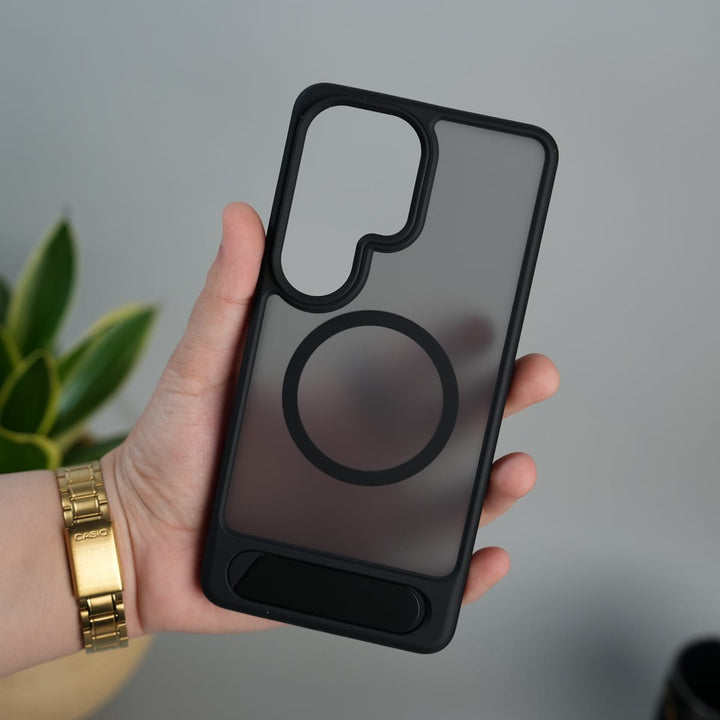 FRATO Samsung S26 Ultra Galaxy S26 Ultra Matte Transparent MagSafe Kickstand Case | Shockproof & Clear Back Cover