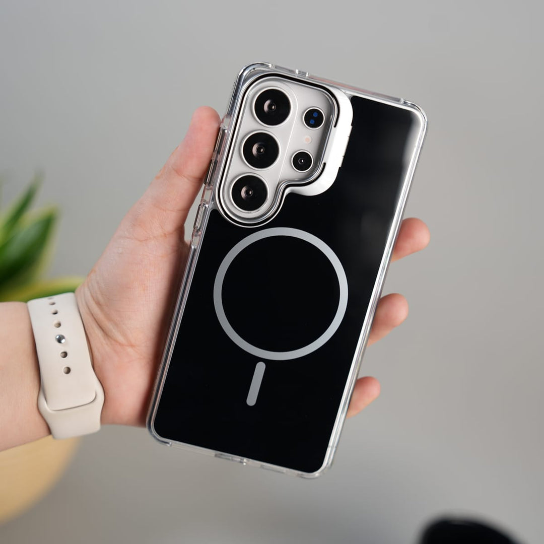 FRATO Samsung S26 Ultra Galaxy S26 Ultra Metal Camera Bump Kick Stand MagSafe Cover | BLACK