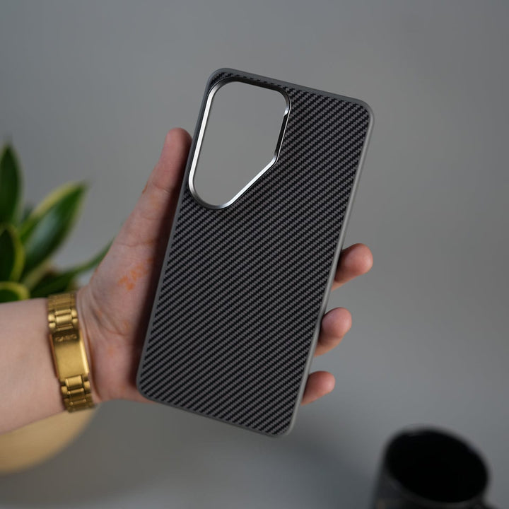 FRATO Samsung S26 Ultra Galaxy S26 Ultra Metal Camera Ring Carbon Fiber Design Cover