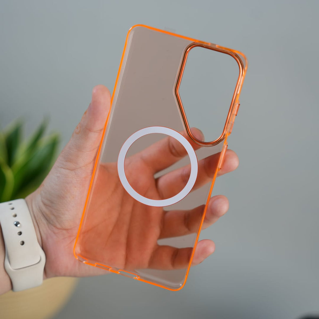 FRATO Samsung S26 Ultra Galaxy S26 Ultra Non Yellowing Transparent MagSafe Back Cover with Magnetic Ring &amp; Camera Protection