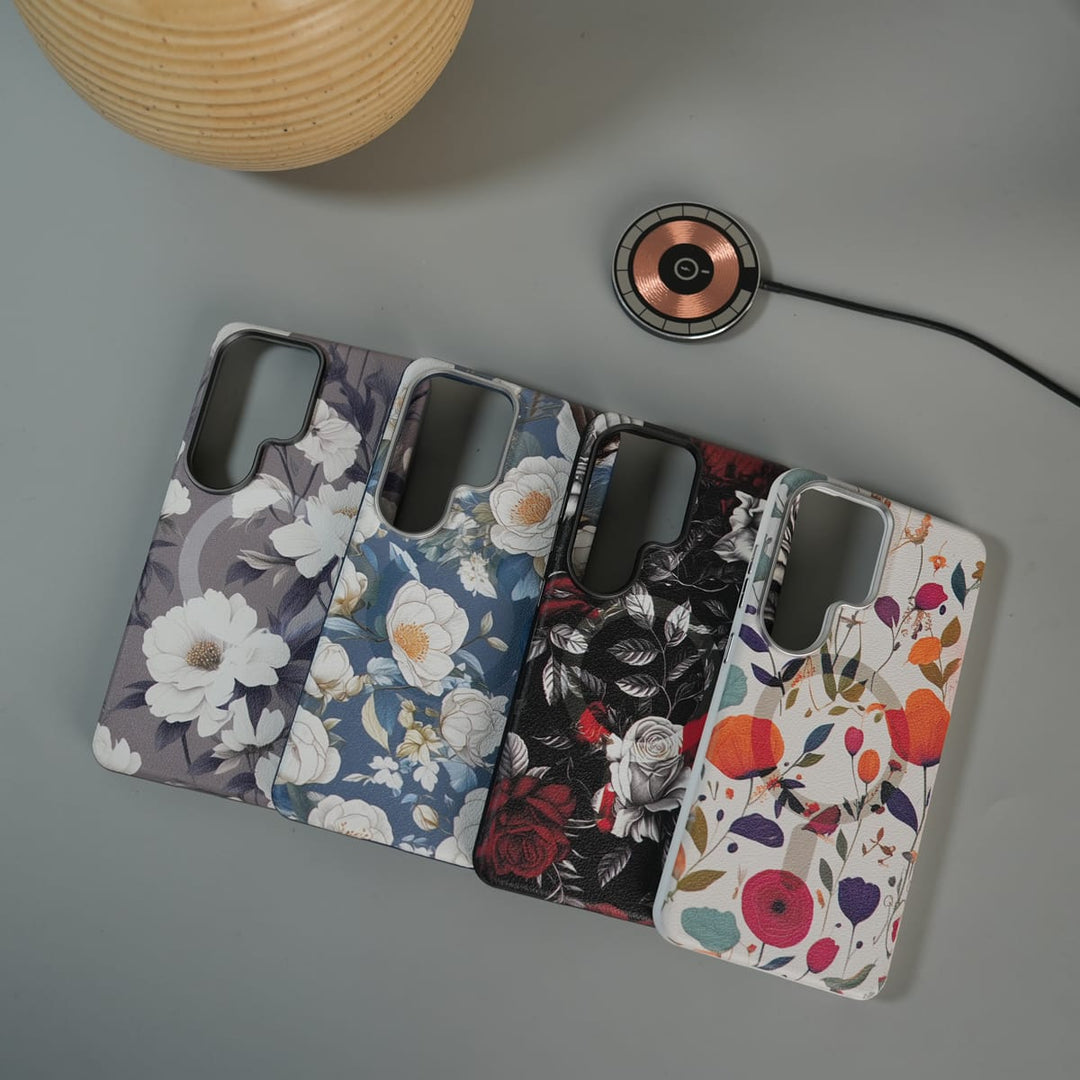 FRATO Samsung S26 Ultra Galaxy S26 Ultra Premium Floral Leather MagSafe Case Back Cover