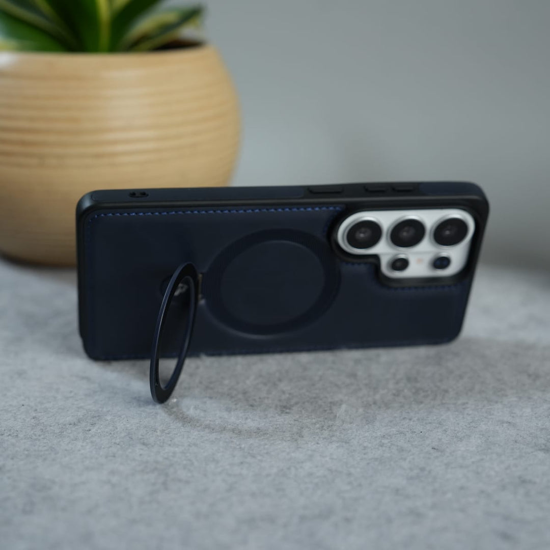 FRATO Samsung S26 Ultra Galaxy S26 Ultra Premium Leather MagSafe Case with Kickstand & Camera Protection | Luxury Slim Cover