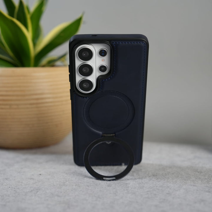 FRATO Samsung S26 Ultra Galaxy S26 Ultra Premium Leather MagSafe Case with Kickstand & Camera Protection | Luxury Slim Cover