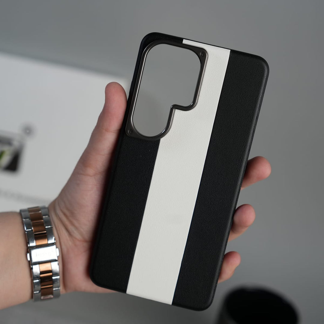 FRATO Samsung S26 Ultra Galaxy S26 Ultra Premium Leather Stripe Case Cover