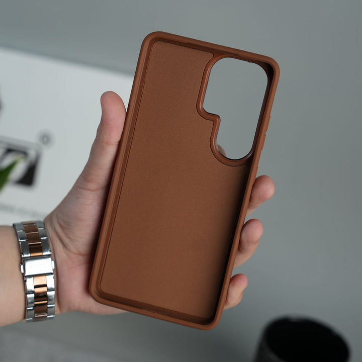FRATO Samsung S26 Ultra Galaxy S26 Ultra Premium Leather Stripe Case Cover