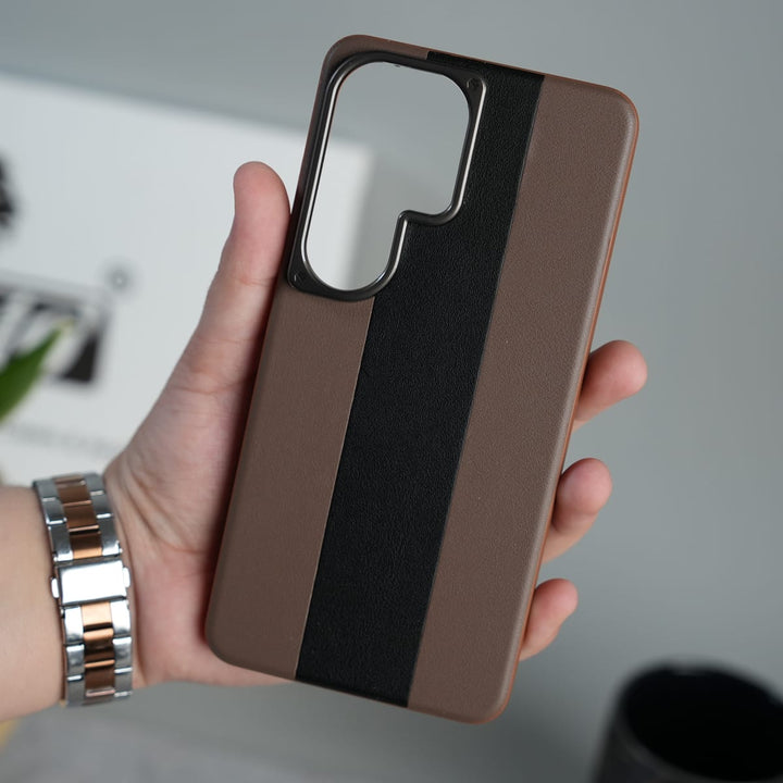 FRATO Samsung S26 Ultra Galaxy S26 Ultra Premium Leather Stripe Case Cover