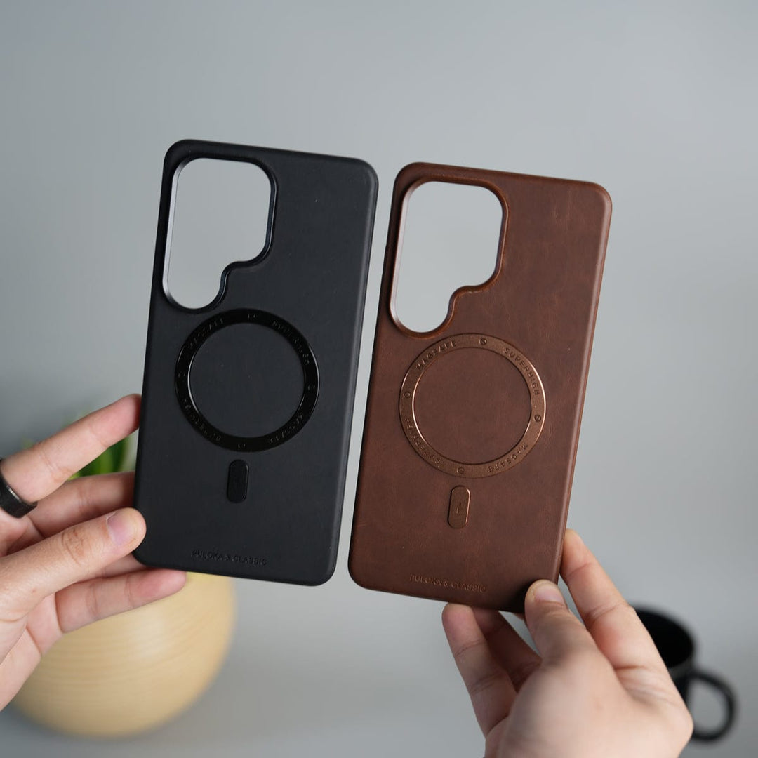 FRATO Samsung S26 Ultra Galaxy S26 Ultra Premium PU Leather Metal MagSafe Ring Cover