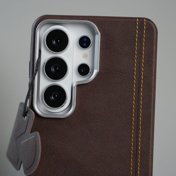 FRATO Samsung S26 Ultra Galaxy S26 Ultra Premium Stitched PU Leather Magsafe Case | Metal Camera Guard
