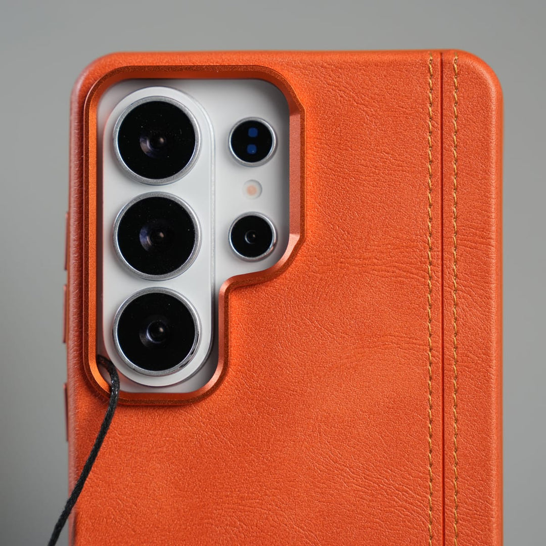 FRATO Samsung S26 Ultra Galaxy S26 Ultra Premium Stitched PU Leather Magsafe Case | Metal Camera Guard