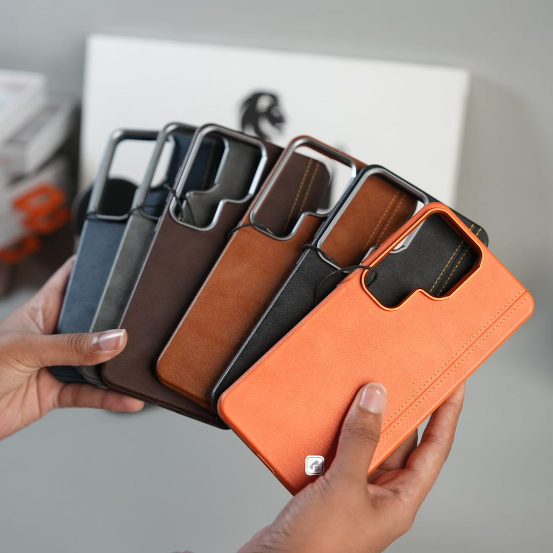 FRATO Samsung S26 Ultra Galaxy S26 Ultra Premium Stitched PU Leather Magsafe Case | Metal Camera Guard