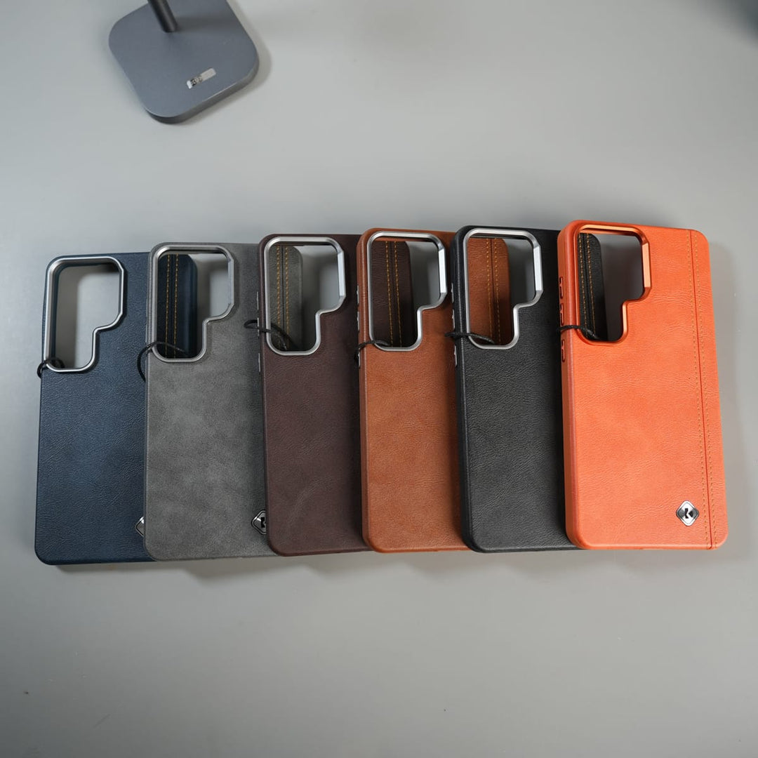 FRATO Samsung S26 Ultra Galaxy S26 Ultra Premium Stitched PU Leather Magsafe Case | Metal Camera Guard