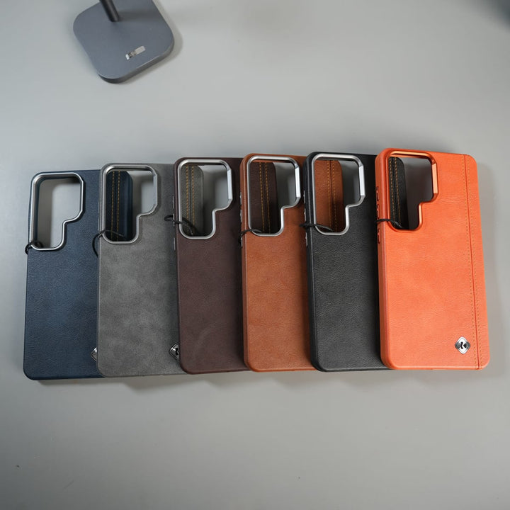 FRATO Samsung S26 Ultra Galaxy S26 Ultra Premium Stitched PU Leather Magsafe Case | Metal Camera Guard