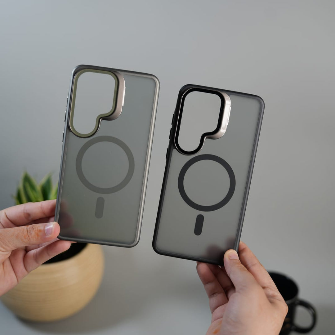 FRATO Samsung S26 Ultra Galaxy S26 Ultra ShieldFlip MagSafe Frosted Case with Camera Lens Protection Back Cover | Camera Kick Stand