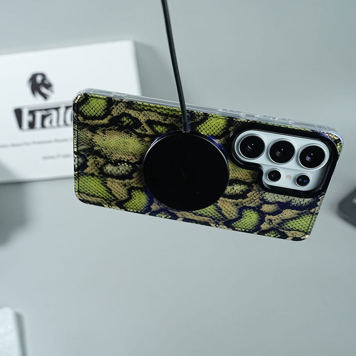 FRATO Samsung S26 Ultra Galaxy S26 Ultra Snake Skin MagSafe Protective Case Cover