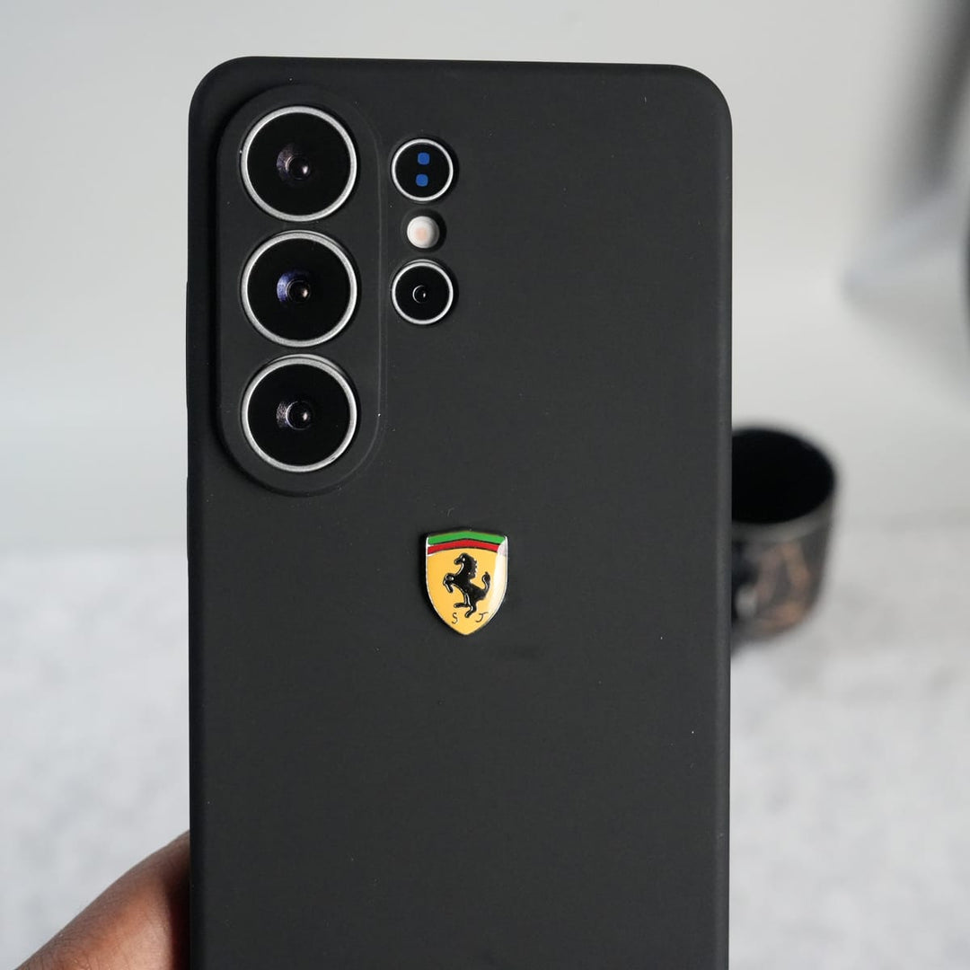 FRATO Samsung S26 Ultra Galaxy S26 Ultra Sports Car Logo Liquid Silicone Case Cover