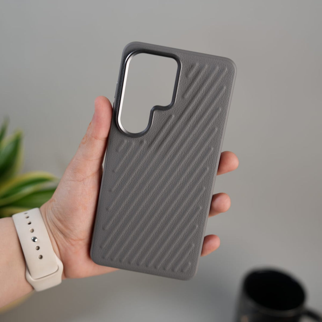 FRATO Samsung S26 Ultra Galaxy S26 Ultra Textured Line Grip Case | Anti-Slip Matte Back Shockproof Slim Cover