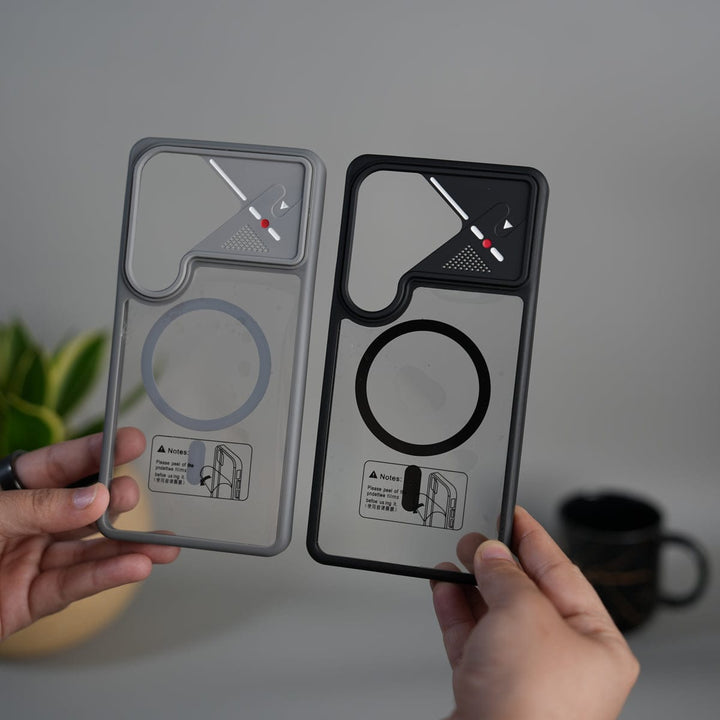 FRATO Samsung S26 Ultra Galaxy S26 Ultra Transparent MagSafe Geometric Rubber Case