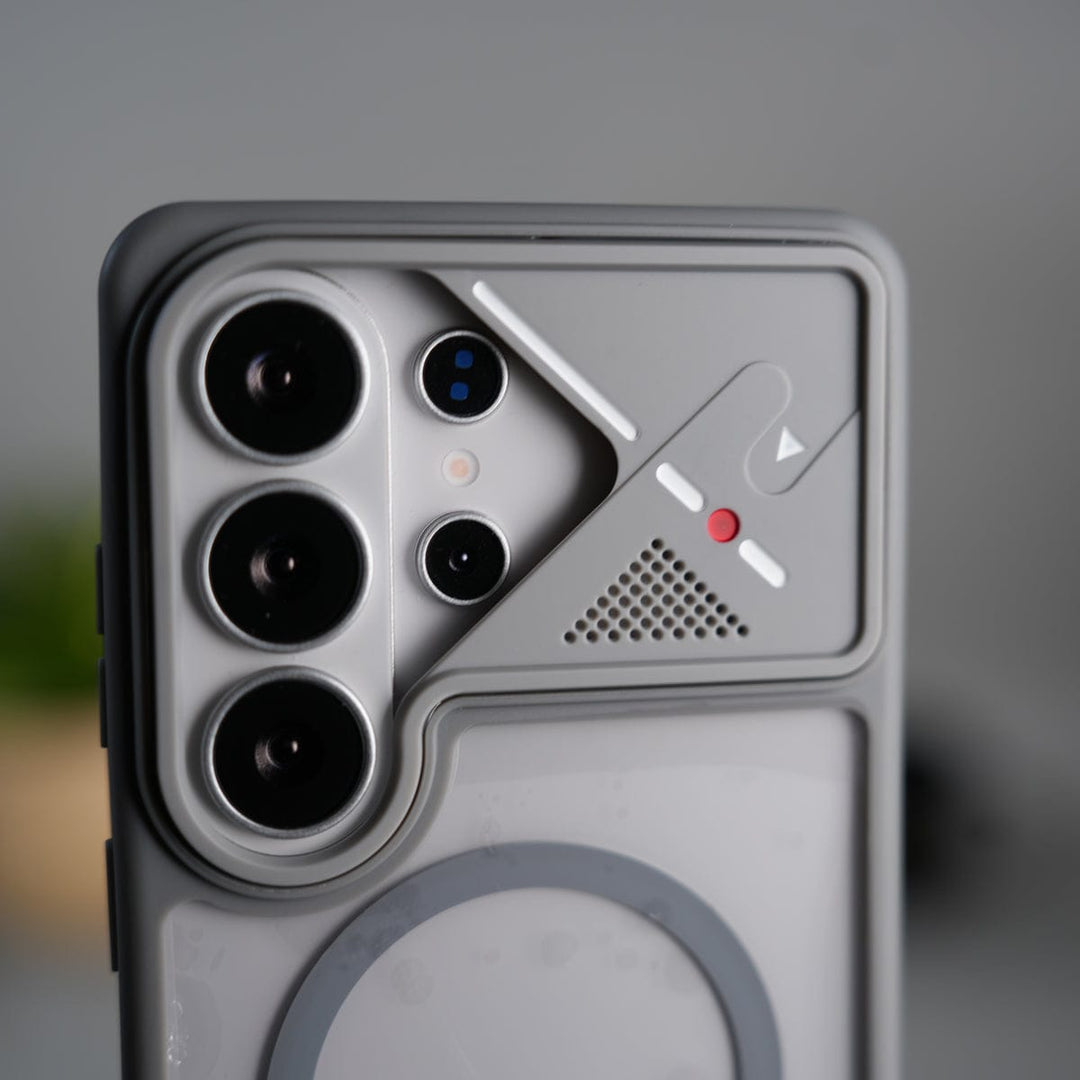 FRATO Samsung S26 Ultra Galaxy S26 Ultra Transparent MagSafe Geometric Rubber Case