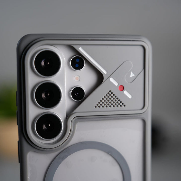 FRATO Samsung S26 Ultra Galaxy S26 Ultra Transparent MagSafe Geometric Rubber Case