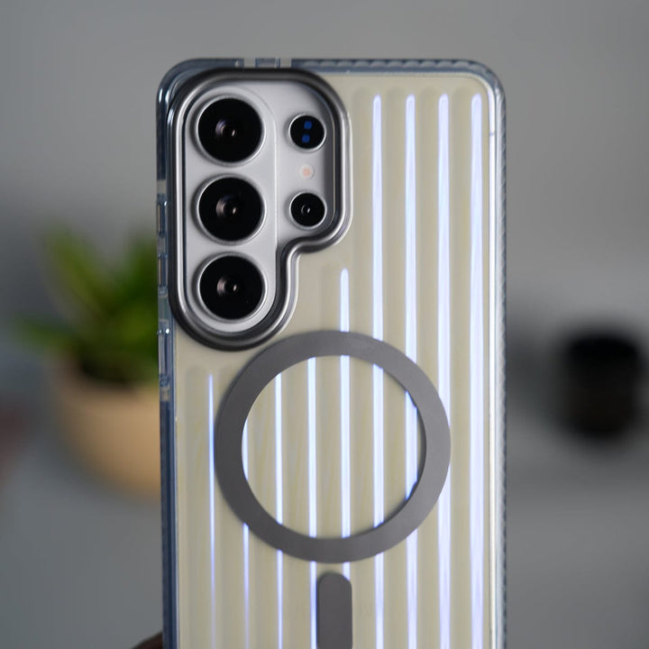 FRATO Samsung S26 Ultra Galaxy S26 Ultra Transparent MagSafe Suitcase Design Case Back Cover