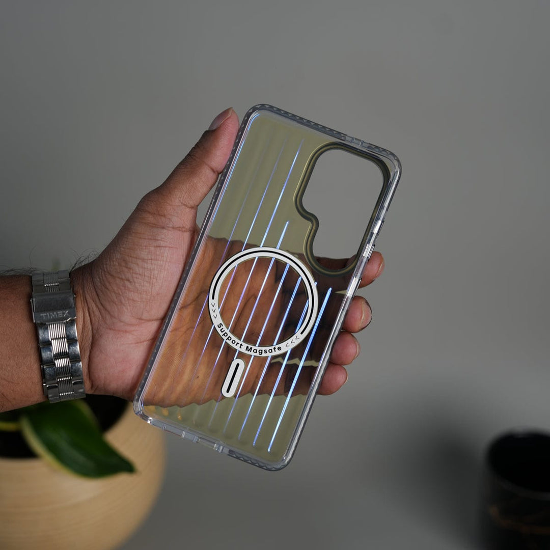 FRATO Samsung S26 Ultra Galaxy S26 Ultra Transparent MagSafe Suitcase Design Case Back Cover