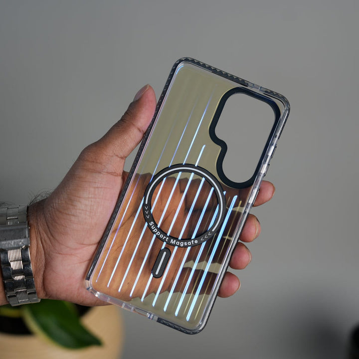 FRATO Samsung S26 Ultra Galaxy S26 Ultra Transparent MagSafe Suitcase Design Case Back Cover