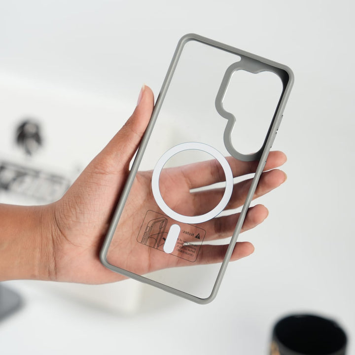FRATO Samsung S26 Ultra Galaxy S26 Ultra Transparent Shockproof Magnetic Ring Case