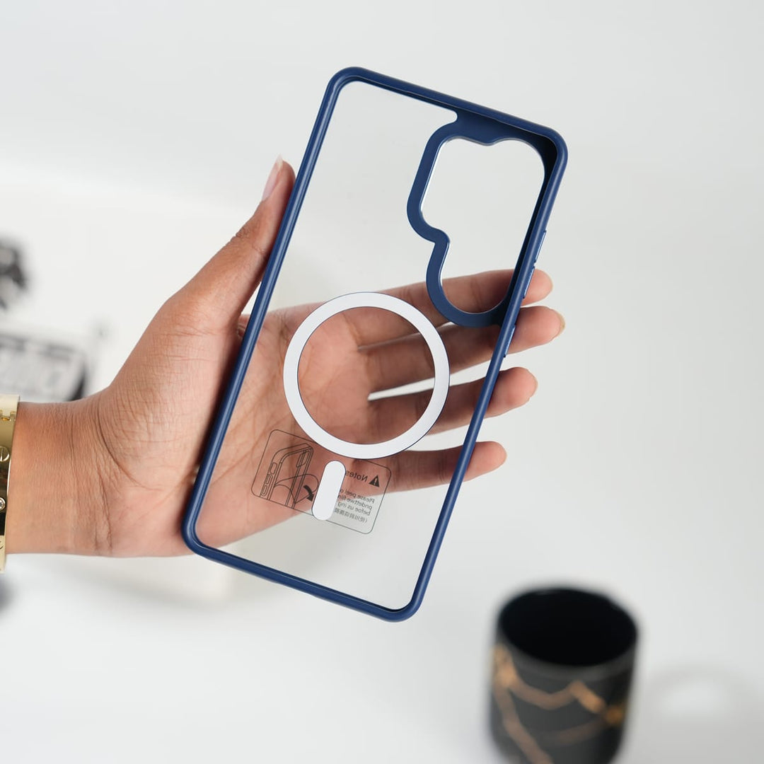 FRATO Samsung S26 Ultra Galaxy S26 Ultra Transparent Shockproof Magnetic Ring Case