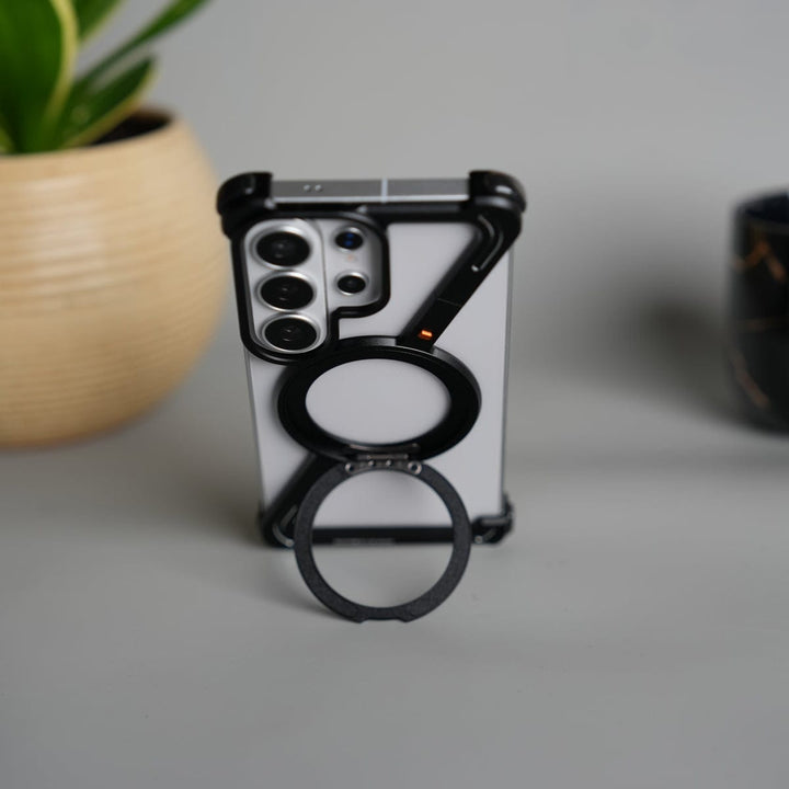 FRATO Samsung S26 Ultra Galaxy S26 Ultra Z Shape Aluminum Metal Rotating Kickstand Frameless Design