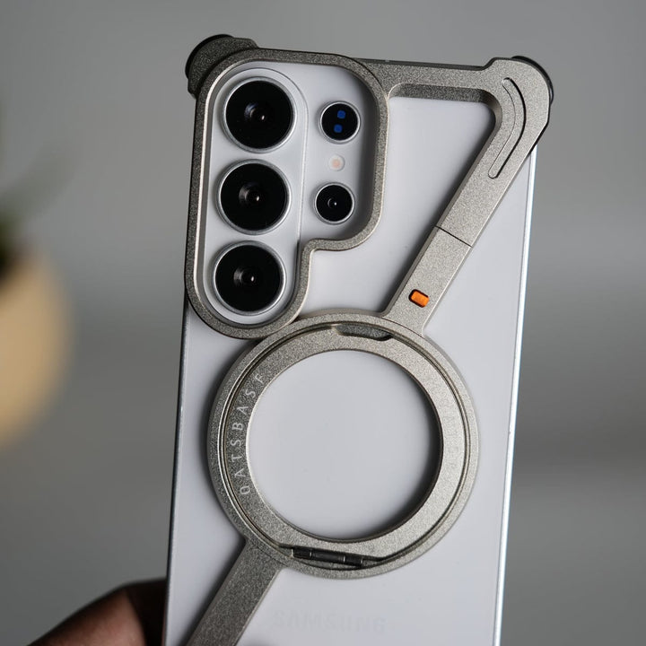 FRATO Samsung S26 Ultra Galaxy S26 Ultra Z Shape Aluminum Metal Rotating Kickstand Frameless Design