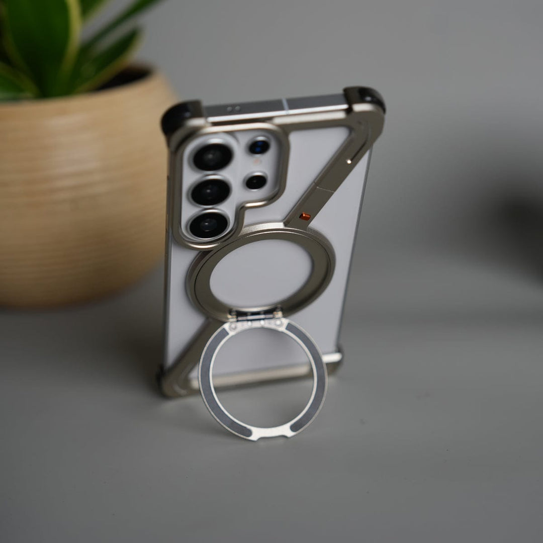 FRATO Samsung S26 Ultra Galaxy S26 Ultra Z Shape Aluminum Metal Rotating Kickstand Frameless Design