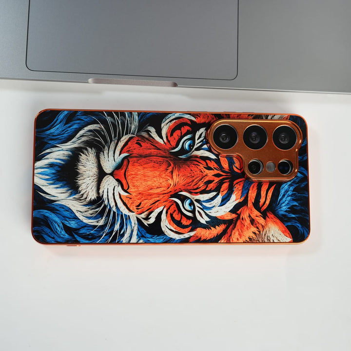 FRATO Samsung S26 Ultra Galaxy Ultra Series Tiger Face Chrome Armor Case